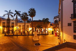 Plaza de Espana, town hall square, Santa Cruz de La Palma, capital of the island, UNESCO Biosphere Reserve, La Palma, Canary Islands, Spain, Europe