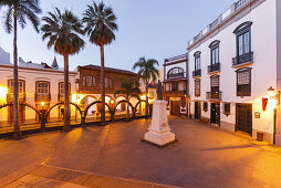 Plaza de Espana, Rathausplatz, Santa Cruz de La Palma, Hauptstadt der Insel, UNESCO Biosphärenreservat, La Palma, Kanarische Inseln, Spanien, Europa