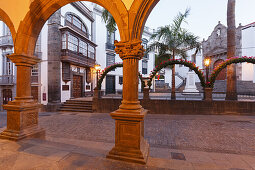Plaza de Espana, Rathausplatz, Santa Cruz de La Palma, Hauptstadt der Insel, UNESCO Biosphärenreservat, La Palma, Kanarische Inseln, Spanien, Europa