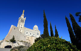 an Notre-Dame-de-la-Garde, Marseille, Provence, Frankreich