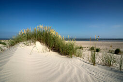 Sand Dune, Sky, Baltrum, North Sea, East Frisian Islands, East Frisia, Lower Saxony, Germany, Europe