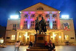 on the Theater place in Weimar, Thuringia, Eastgermany, Germany