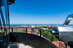 View from the old lighthouse, Wangerooge, East Frisia, Lower Saxony, Germany