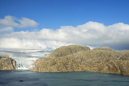 Insta Møsevatnet am Folgefonna Gletscher im Folgefonna Nationalpark, Hordaland, Fjordnorwegen, Südnorwegen, Norwegen, Skandinavien, Nordeuropa, Europa