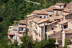 The houses of Pacentro cling to the slopes of the Majella National Park