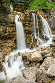 Waterfall Kuhfluchtfall, Farchant, Ester range, Bavarian Alps, Werdenfels, Upper Bavaria, Bavaria, Germany