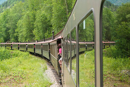 White Pass Yukon Route north of Skagway, Alaska, USA