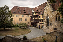 inner courtyard of Coburg castle, Upper Franconia, Bavaria, Germany