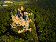 Burg Hohenzollern, Schwäbische Alb, Hechingen, Baden-Württemberg, Deutschland