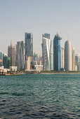 Corniche skyline, West Bay, Doha, Qatar