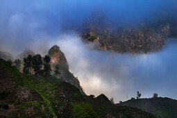 Cape Verde, Island Santo Antao, landscapes, hiking, mountains, green