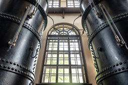 Pressure vessel in historic waterworks at the Hochablass, UNESCO World Heritage Historic Water Management, Augsburg, Bavaria, Germany