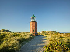 Lighthouse cross mark fire Rotes Kliff, Sylt, Schleswig-Holstein, Germany