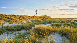 List-Ost lighthouse, Ellenbogen, Sylt, Schleswig-Holstein, Germany