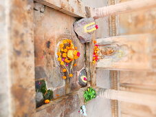2018, Kusum Sarovara, Govardhan, Vrindavan, Uttar Pradesh, India, Shiva Lingam in the temple of Kusum Sarovara