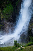 Der Partschinser Wasserfall, Naturdenkmal in Partschins, Südtirol, Italien