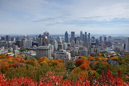 Blick auf Montreal vom Mont Royal, Quebec, Kanada