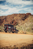 Off-road vehicle in Purnululu National Park in Western Australia, Oceania;