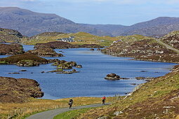 Cyclists, Isle of Harris, Outer Hebrides