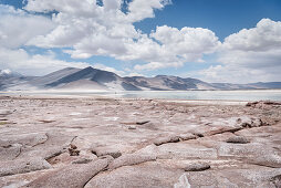 Lagune Piedras Rojas, Lagunas Altiplanicas, Hochebene „Altiplano“, Atacama Wüste, Region Antofagasta, Chile, Südamerika