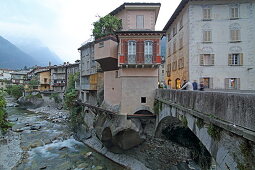 Mera and Chiavenna river, Valchiavenna, Sondrio, Lombardy