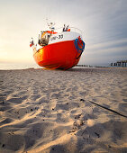 Strand von Uniescie an der Ostsee, Westpommern, Polen