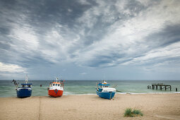 Strand von Uniescie an der Ostsee, Westpommern, Polen