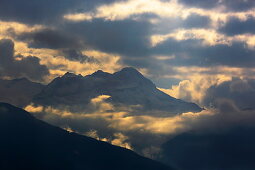 View from Fügen to the Brandberger Kolm, Zillertal, Tyrol