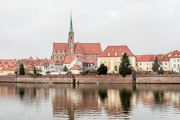 Die Dominsel, Ostrów Tumski, Breslau, Polen, Europa