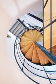 Staircase in the house on the Alb, Bad Urach, Reutlingen district, Neckar-Alb region, Swabian Alb, Baden-Württemberg, Germany