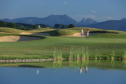 Golf course Valley, Holzkirchen, Upper Bavaria, Bavaria, Germany