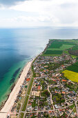 Dahme from the air, Baltic Sea, Schleswig-Holstein, Germany