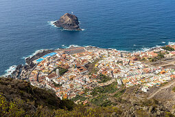 Viewpoint on Garachico, northwestern Tenerife, Spain
