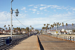 Stearns Wharf in Santa Barbara, Kalifornien, USA