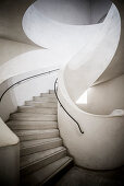 Wendeltreppe, Museum Unterlinden, Musée Unterlinden, Neubau der Architekten Herzog und de Meuron, Colmar, Elsass, Frankreich