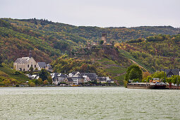 Beilstein an der Mosel mit Burg Metternich, Rheinland-Pfalz, Deutschland, Europa