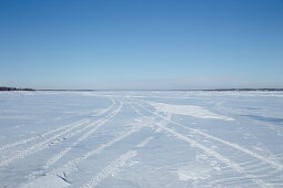 Saint Lawrence River in winter, Quebc, Canada