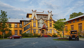 Das historische Hotel Dalen am Bandak - See in Dalen, Telemark, Norwegen, Europa 