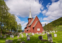 Hegge Stave Church, Hegge, Oestre Slidre Municipality, Oppland, Norway, Europe