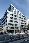 Moderne Architektur von Daniel Libeskind, Wohnhaus Sapphire, Torstraße, Berlin Mitte, Deutschland