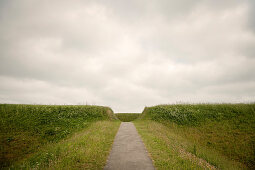 UNESCO World Heritage Site “Archaeological Border Complex Haithabu and Danewerk”, Schanze 14, Dannevirke, Schleswig-Holstein, Germany