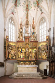 High altar in the Blaubeuren monastery, Alb-Donau district, Baden-Württemberg, Germany