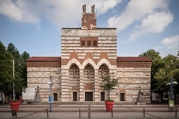 expressionist garrison church of St Johann Baptist, Neu-Ulm, Bavaria, Germany