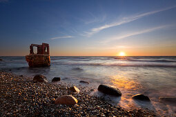 Old level house at Cape Arkona, Ruegen, Baltic Sea, Mecklenburg-Western Pomerania, Germany