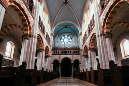 Interior shot of the St. Benno Church, Munich, Germany