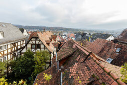 Dächer der Altstadt, Marburg, Hessen, Deutschland