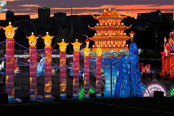 Feux Follet, chinese lights event, Montreal, Quebec, Canada