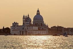 Santa Maria della Salute in the evening light in Venice, Veneto, Italy