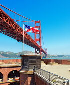 Golden Gate bridge from, Fort Point, San Francisco, California, USA