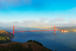 Ansicht der Golden Gate Bridge, San Francisco, Kalifornien, USA